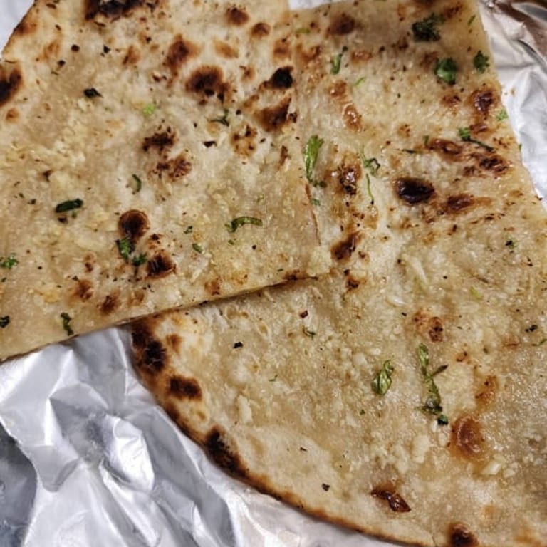 Delicious Garlic Naan Awaits